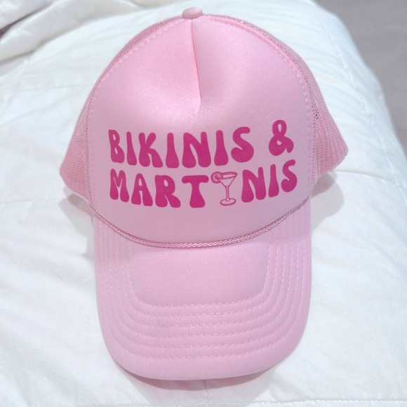 OTTO Accessories - Pink Martinis and Bikinis Trucker Hat New